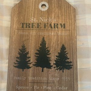 Target Dollar Spot St Nick Tree Sign